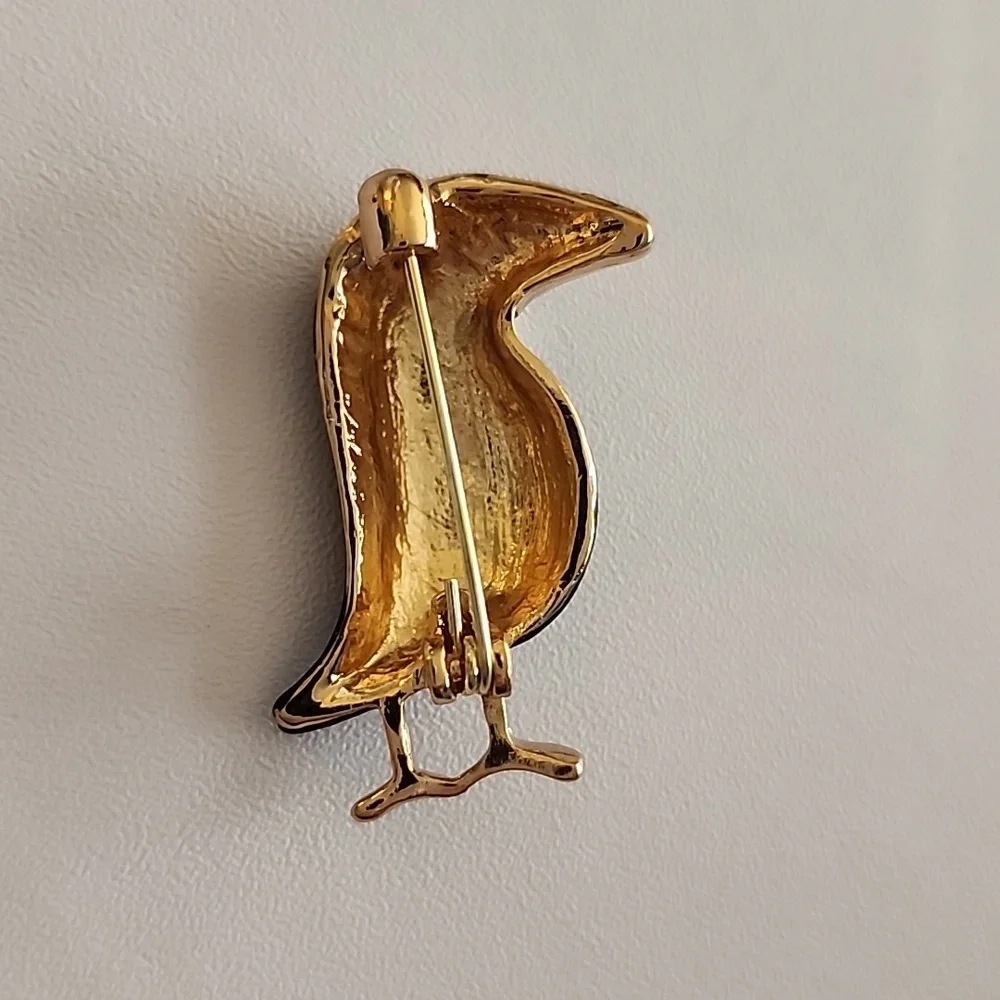 Brooch Crow /Raven Brooch Matt Enamel Color BRO - Picture 3 of 4